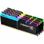 G.Skill Trident Z RGB 32 GB (4x 8 GB) DDR4-3600 Quad-Kit, Atmiņas modulis, Melns, F4-3600C16Q-32GTZRC