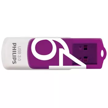 Philips FM64FD00B USB zibatmiņa 64 GB USB Type-A 3.2 Gen 1 (3.1 Gen 1) Violeta, Balta