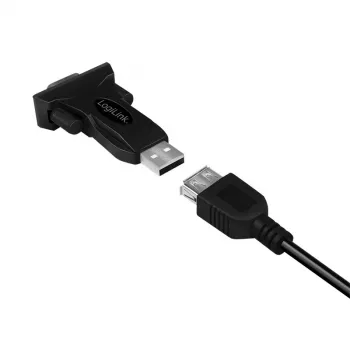 LogiLink AU0002F RS-232 USB 2.0 adapteris melns