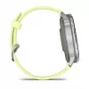 Garmin Venu 4 45 mm 010-03014-02 viedpulkstenis (sudraba, citronkrāsas silikona siksniņa)