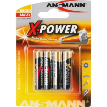 Vienreizējās lietošanas baterija Ansmann Micro AAA LR04