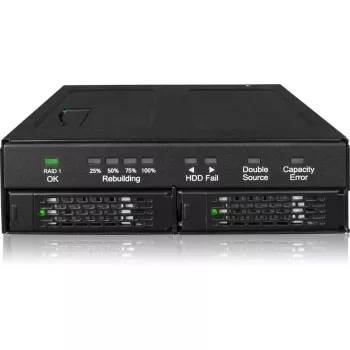 Icy Dock MB902SPR-B R1 Melns 2.5 collu SATA diska korpuss