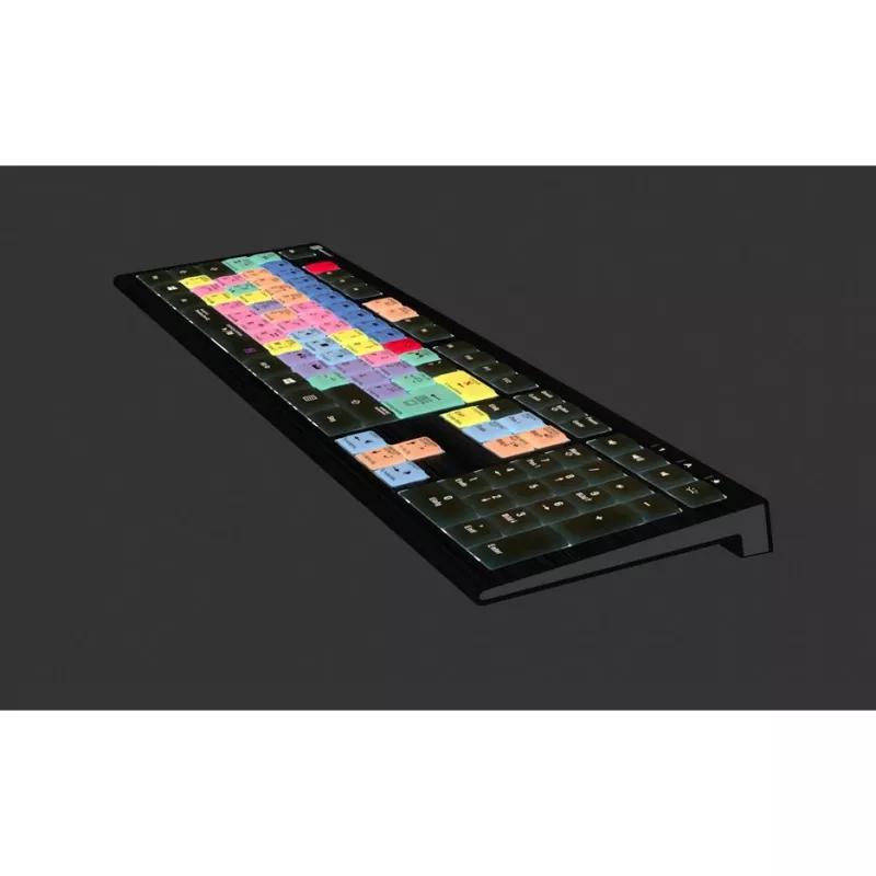Logickeyboard ASTRA 2 apgaismota tastatūra Adobe Premiere Pro CC, vācu (QWERTZ) izkārtojums (LKB-PPROCC-A2PC-DE)