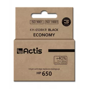 Kasetne ACTIS KH-650BKR saderīga HP 650 — Melna pigmenta tinte, 15 ml, standarta ražība, viens iepakojums