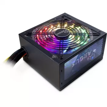Inter-Tech Argus RGB-600W II barošanas bloks 20+4 Pin ATX ATX Melns