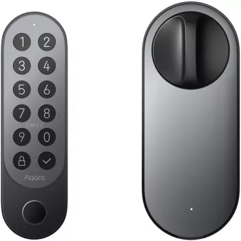 Aqara EL-D02D-B viedās durvju slēdzenes komplekts (U200) — Bluetooth, kods, RF karte