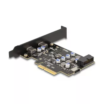 PCI Express x4 karte DELOCK 90345 ar 2 ārējiem USB Type-C portiem