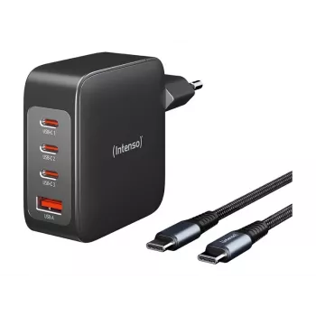 Intenso 7814010 GaN lādētājs 140W ar USB-C kabeli