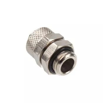 Taisnais savienotājs G1/4 collas uz 10/8mm - Spīdīgs sudrabs