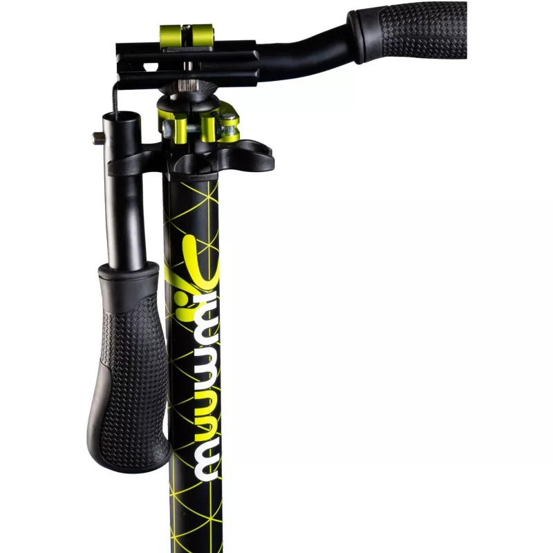 Alumīnija skrejritenis Pro 215 mm (melns/laims)
