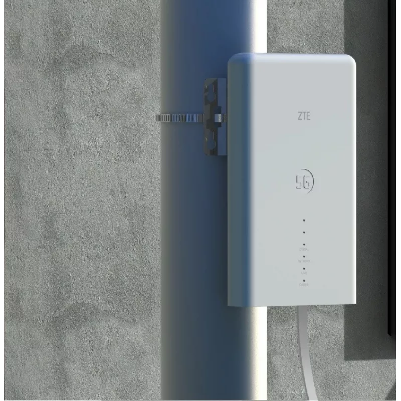 Wi-Fi maršrutētāja komplekts ZTE MC889 ar 5G LTE āra bloku, Wi-Fi 6, divu joslu 2.4/5 GHz, 160 MHz, 5x Gigabit porti, PoE, IP65 āra
