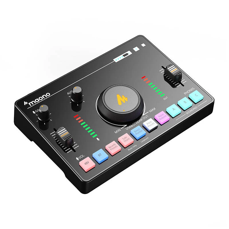 Audio mikseris MAONO AMC2 Neo, 2 kanālu USB mikseris ar USB savienojumu