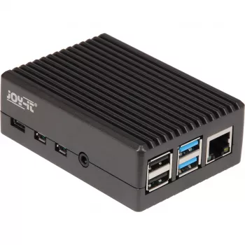 Alumīnija korpuss Raspberry Pi 4 B (melnā matētā)