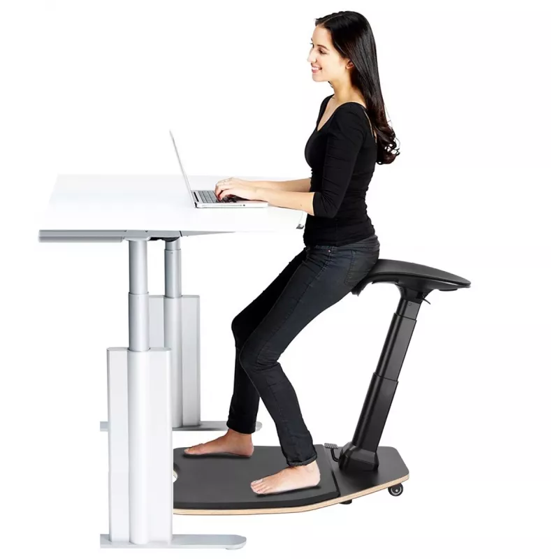 Ergonomiskais krēsls MACLEAN MC-872 — augstuma regulēšana, atpakaļatgāšanas mehānisms