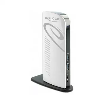 USB dokstacija DeLOCK 87771 Dual HDMI Full-HD USB 3.2 LAN Audio