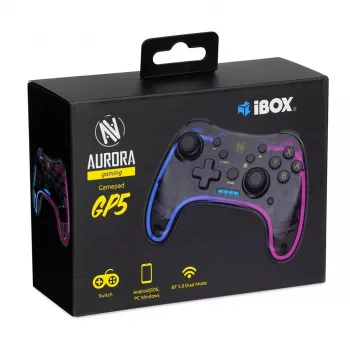 iBox IGP5 Gaming Controller Melns Bluetooth Spēļu Pults Analogs / Digitāls Android, Nintendo Switch, Nintendo Switch Lite, Nintendo Switch OLED, PC, iOS