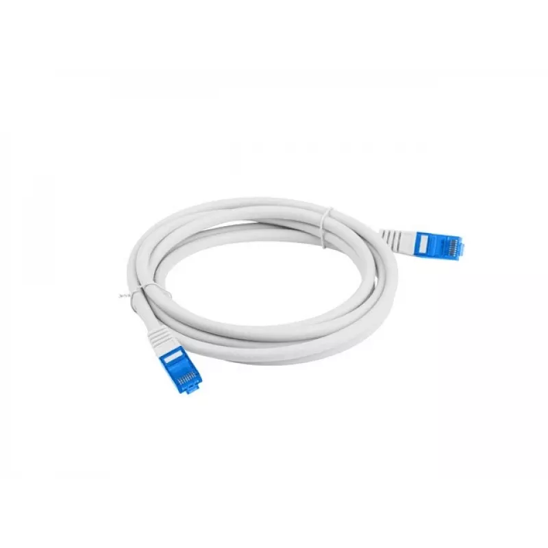 LANBERG Cat6a S/FTP Ethernet kabelis PCF6A-10CC-1000-S, 10 m, Pelēks, CCA, 500 MHz, RJ-45