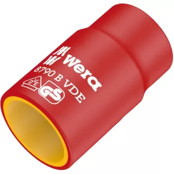 VDE Zyklop-Steckschlüssel-Einsatz, 12mm, 3/8 rot/gelb, isoliert bis 1.000 Volt