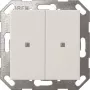 Gira Taster Wippe KNX 2-gang slēdža svira, tīri balta (modelis 517303)