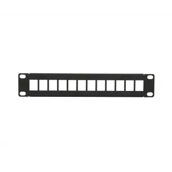 Patch panel Extralink 12-portu UTP 10 collu metāla korpuss, melns
