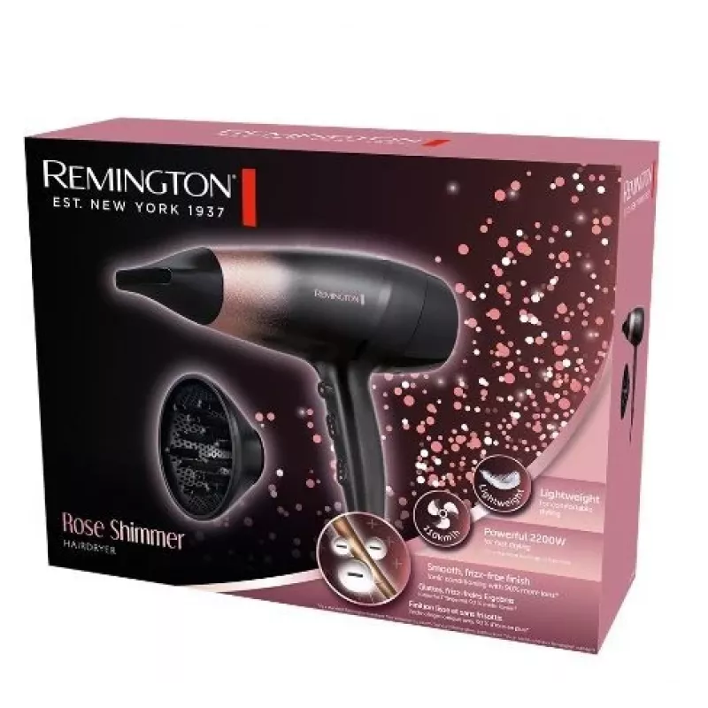 REMINGTON Asciugacap.2200e 3temp/2vel Rose Shimm matu žāvētājs