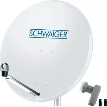 Satelītantena SCHWAIGER SPI9960SET2 80 cm ar divu izeju LNB 2 lietotājiem