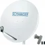 Satelītantena SCHWAIGER SPI9960SET2 80 cm ar divu izeju LNB 2 lietotājiem