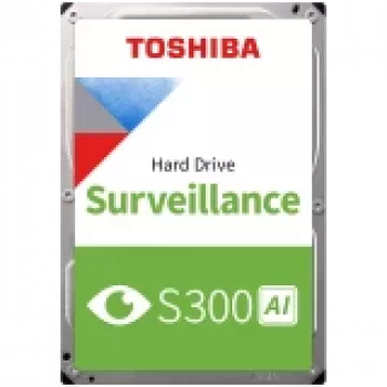 Cietais disks video novērošanai TOSHIBA S300 AI 8TB CMR, 3.5'', 512MB, 7200RPM, SATA, 64 kamerām, 24/7, TBW: 550