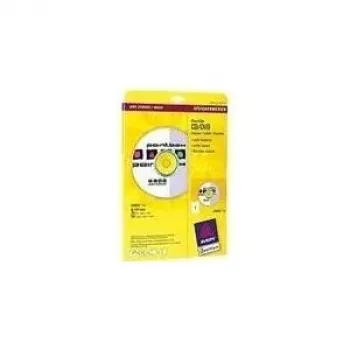 Avery CD/DVD etiķetes - apaļas, baltas, 117 mm, 50 gab. (25 lapas x 2) (L6043-25)