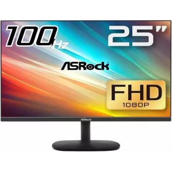 ASRock CL25FF 24.5 collu IPS monitors, 100 Hz, 1 ms, melns