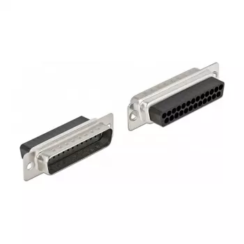 DeLOCK 66833 D-Sub 25 vīrišķais krimps uz 2 x RJ45 sievišķais adapteris