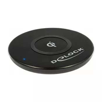 Bezvadu lādētājs iekštelpām DeLOCK 65917 Melns USB