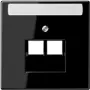 Jung LS 969-2 NAUA SW Black (LS969-2NAUASW) slēdzis