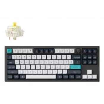 Bezvadu tastatūra Keychron Q3 Max RGB/CARBON Black Q3M-M4