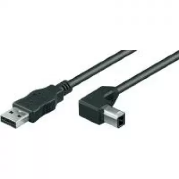 Wentronic Goobay USB 2.0 Hi-Speed kabelis, melns, 3 m - USB 2.0 spraudnis (A tips) > USB 2.0 spraudnis (B tips) (68733)
