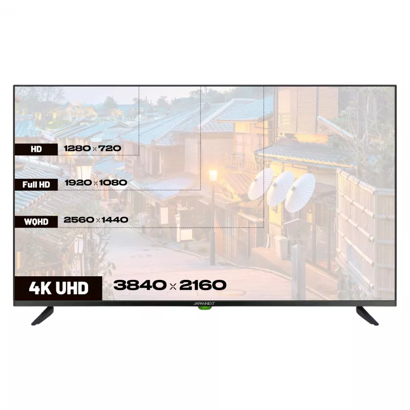 109,2 cm (43 inch) JAPANNEXT JN-IPS430UHD60F 4K IPS monitors ar iebūvētiem skaļruņiem un WLAN