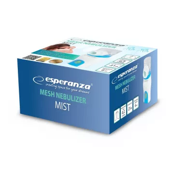 Portatīvais inhalators ESPERANZA ECN005 — kabatas neizsmidzinātājs, 0,2 ml/min, 21 dB, USB, 2×AA