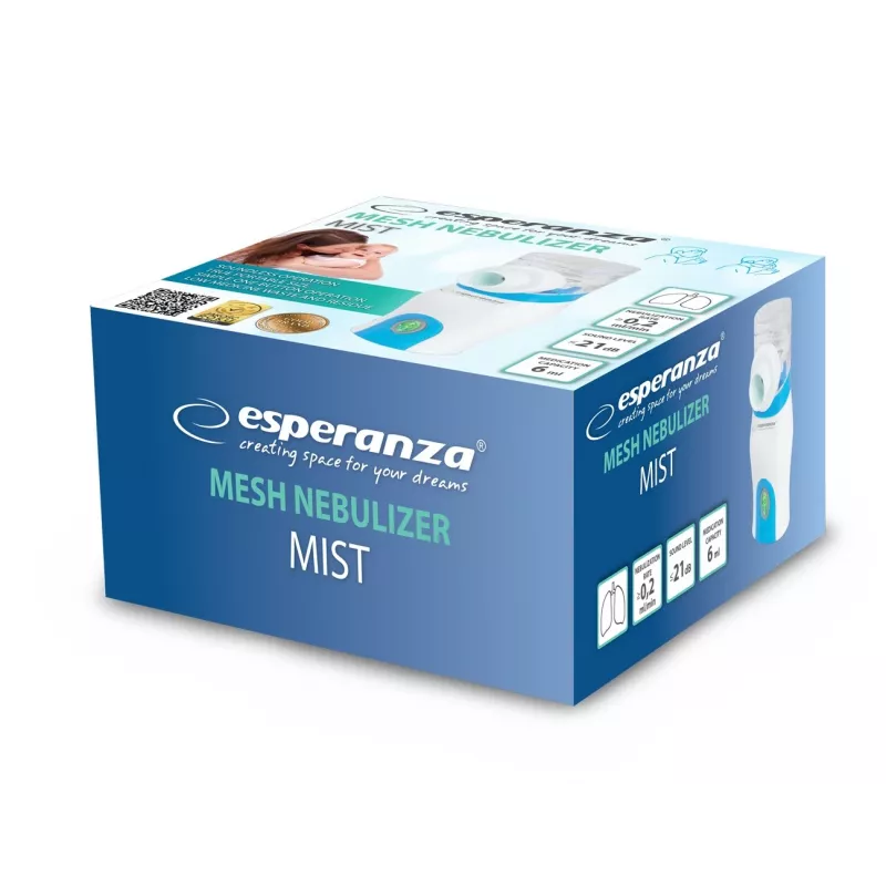 Esperanza MIST ECN005 sejas inhalators, balts ar zilu