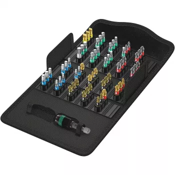 Wera 05057441001 Skrūvgriežu uzgaļu komplekts 61 daļa