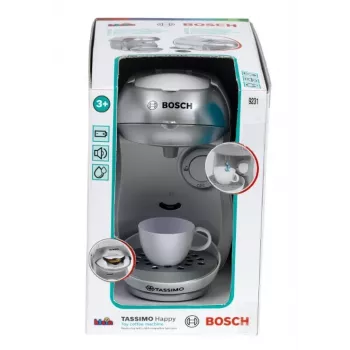 Kafijas automāts rotaļlieta KLEIN Bosch Tassimo 9231 – sudraba, bērnu lomu spēlēm