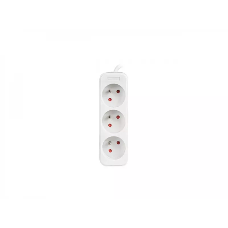 Lanberg PS0-03E-0150-W pagarinātājs ar 3 kontaktligzdām, balts