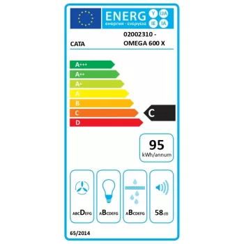 Tvaika nosūcējs CATA OMEGA 600 X/M sienas montāža C klase