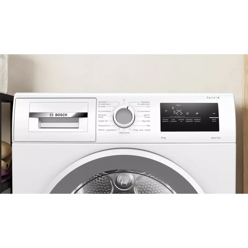 Bosch WTH86277PL Siltumsūkņa žāvētājs 8 kg Balts