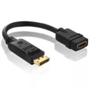 Purelink PureInstall PI155 Video/Audio Adapter DisplayPort (vīriņš) uz HDMI (sieviete) 10 cm