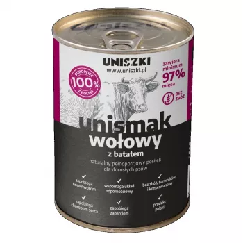 Slapjā suņu barība UNISZKI Unismak Liellopu gaļa 400g