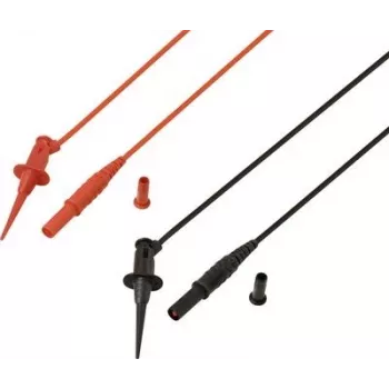 Voltcraft MSL-525 Mērīšanas vads 4 mm drošības spraudnis 1.2 m Sarkans Melns 1 Pāris (VC-17182165)