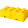 LEGO Drawer Brick 8 — dzeltena (model 40061732) glabāšanas atvilktne ķieģeļiem un sīkām detaļām