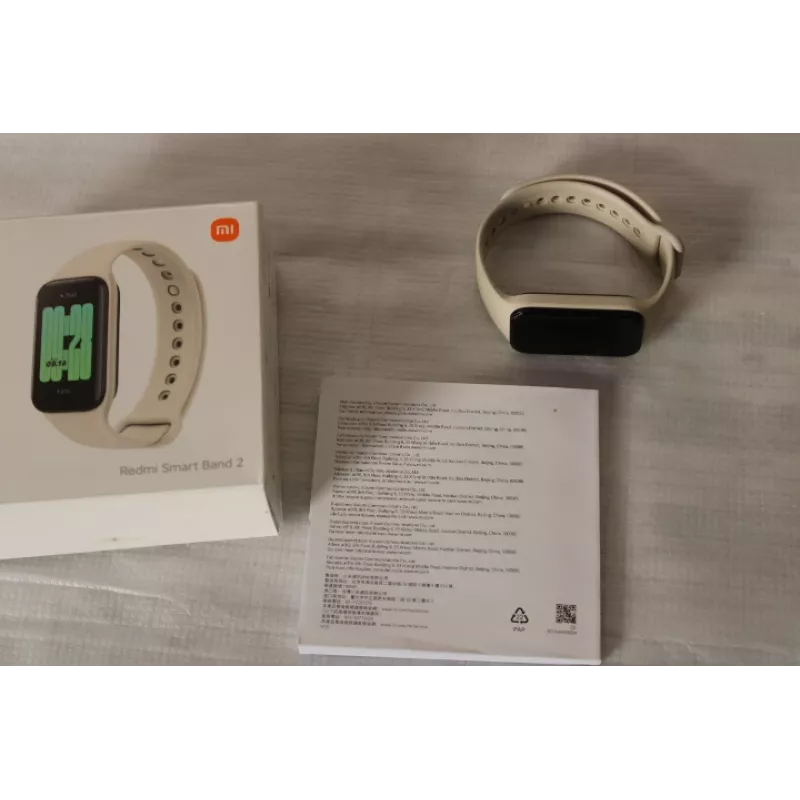 IZPĀRDOŠANA. Xiaomi Redmi Smart Band 2 | Fitnesa aproce | Skārienekrāns | Sirds ritma monitors | Ūdensizturīgs | Bluetooth | LIETOTS, BEZ LĀDĒTĀJA | Ziloņkaula