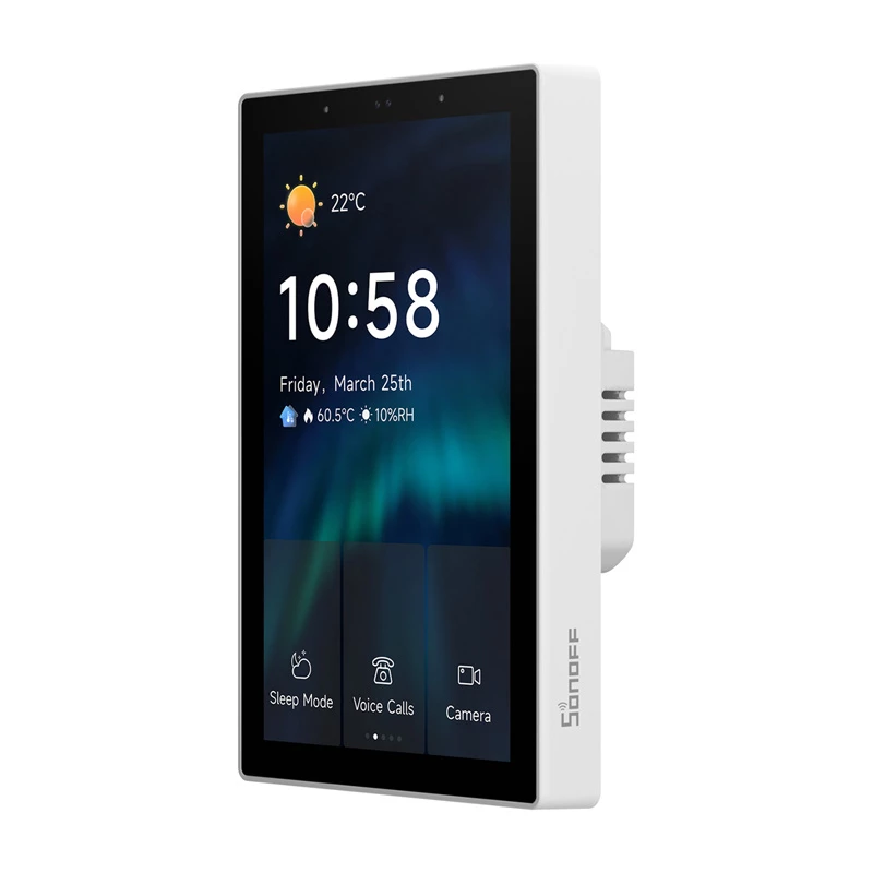 Viedais vadības panelis Sonoff NSPanel Pro — Wi‑Fi, Bluetooth, Zigbee, sienas viedās mājas interfeiss