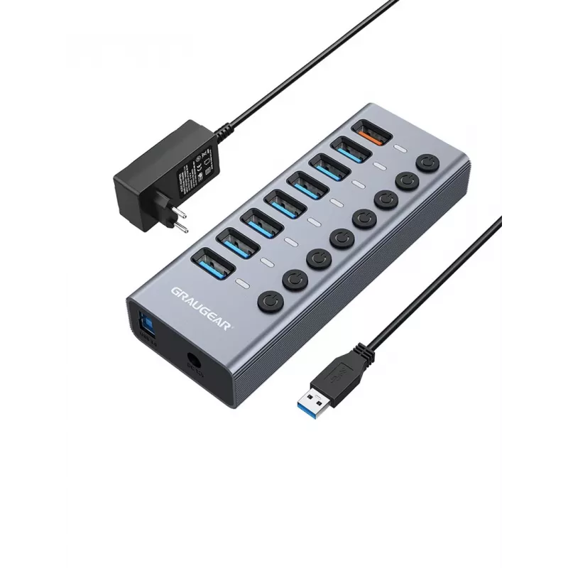 USB centrmezgls GRAUGEAR G-HUB71-A